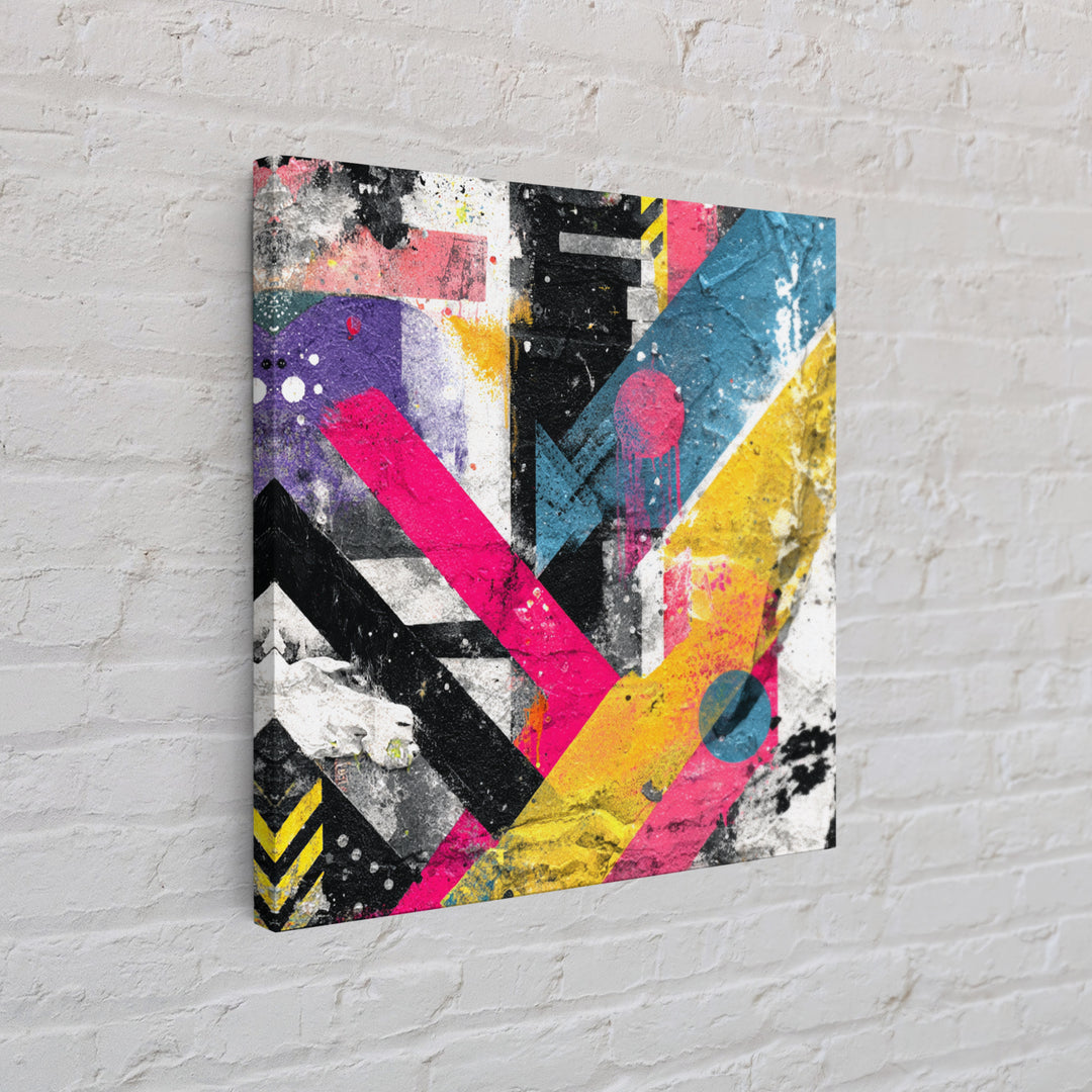 Wildstyle Arrows and Loops as Abstraction Canvas Print, Graffiti Art, Original Art, Living Room Decor, Abstract Art, Street, GRF-1x1-15