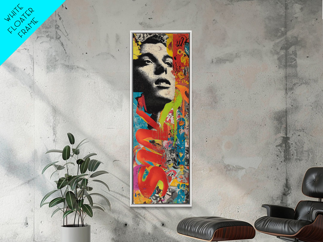 Graffiti Lettering Forms Without Readable Words Canvas Print, Graffiti Art, Luxury Decor, Living Room Decor, Fine Art, Street, GRF-1x3-21