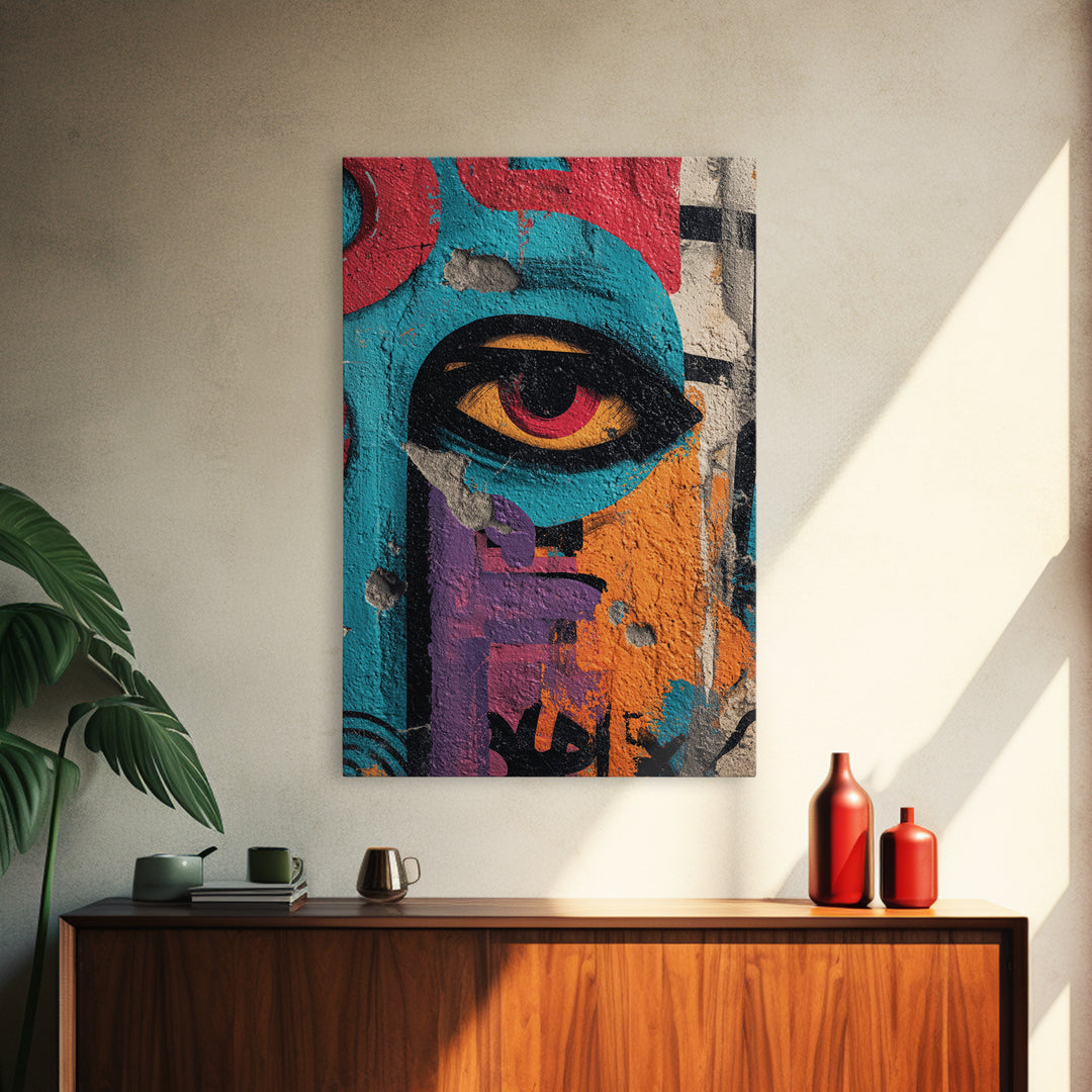 Wildstyle Arrows and Loops as Abstraction Canvas Print, Graffiti Art, Room Decor, Living Room Decor, Abstract Art, Street, GRF-2x3-23