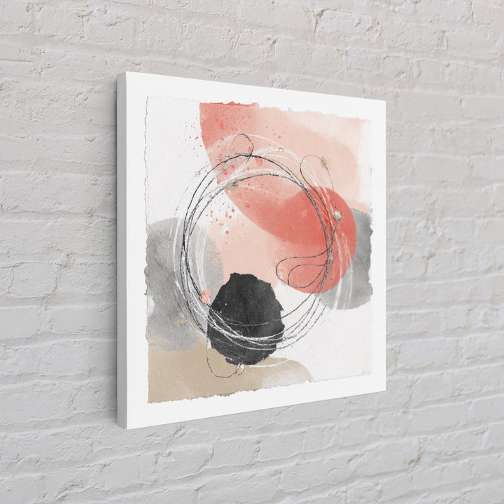Jump Rope Motion Forming Circular Energy Lines Framed Canvas Print, Gym Art, Room Decor, Gym Decor, Abstract Art, Strength, GYM-1x1-29