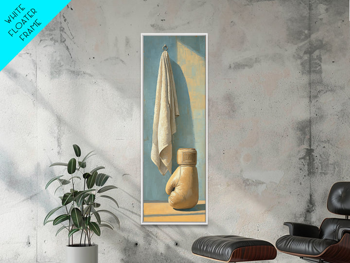 Boxing Glove and Towel Still Life Canvas Print, Gym Art, Print, Gym Decor, Fine Art, Strength, Wall Decoration, Sports Decor, GYM-1x3-28