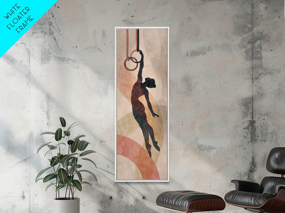 Gymnast Rings Athlete Canvas Print, Gym Art, Home Gym Decor, Gym Decor, Abstract Art, Strength, Art Print, Room Decor, GYM-1x3-51