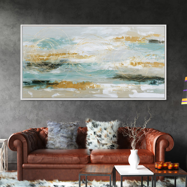 Jump Rope Motion Forming Circular Energy Lines Framed Canvas Print, Gym Art, Abstract Wall Art, Gym Decor, Fine Art, Strength, GYM-2x1-25