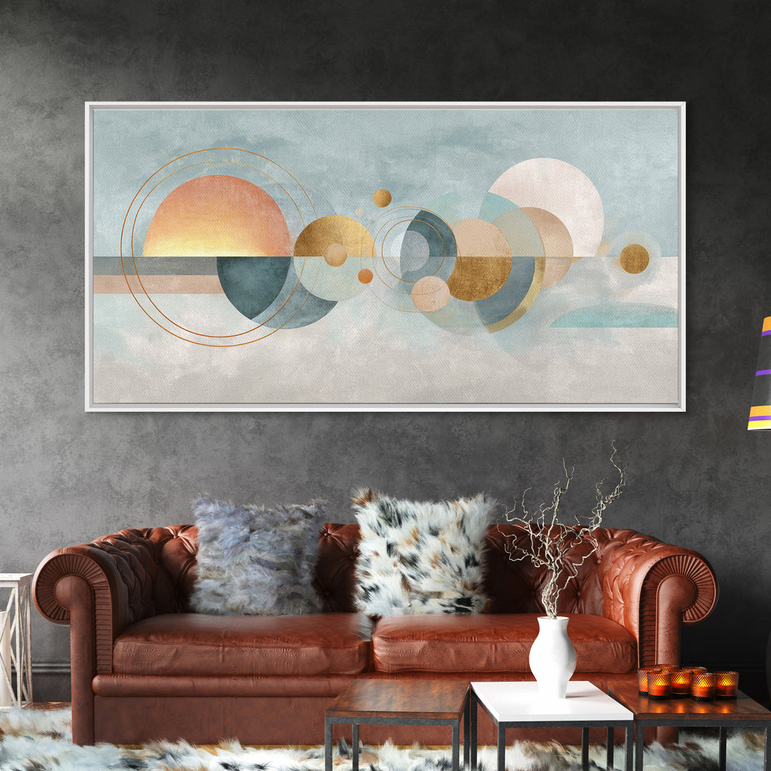 Jump Rope Motion Forming Circular Energy Lines Framed Canvas Print, Gym Art, Sports Poster, Gym Decor, Abstract Art, Strength, GYM-2x1-97