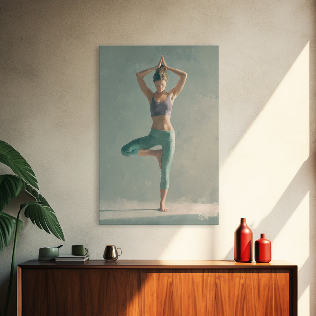 Eagle Soaring as Motivation Symbol Framed Canvas Print, Gym Art, Speakeasy Art, Gym Decor, Oil Painting, Strength, GYM-2x3-8