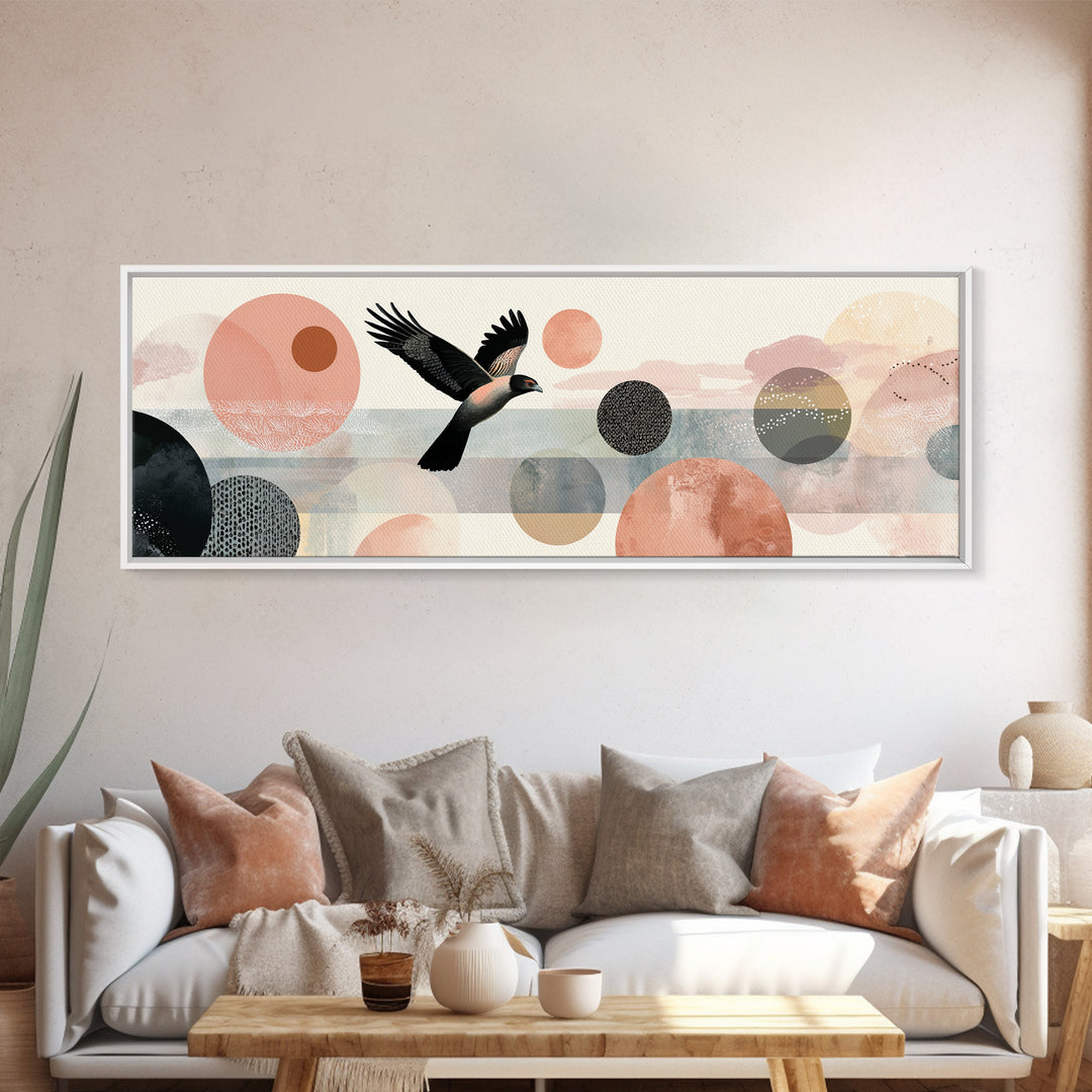 Eagle Soaring as Motivation Symbol Canvas Print, Gym Art, Bodybuilding Poster, Gym Decor, Fine Art, Strength, Modern Decor, GYM-3x1-16