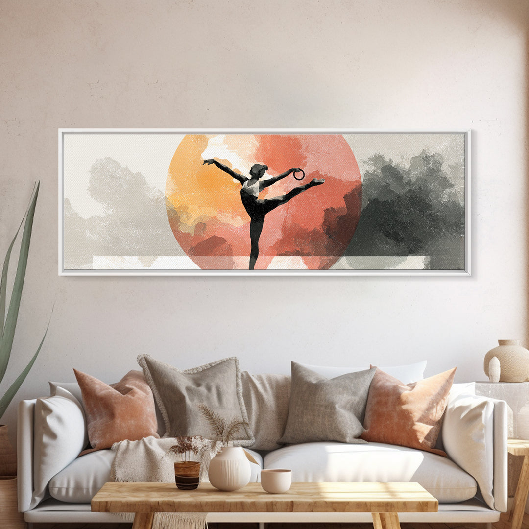 Gymnast Rings Athlete Framed Canvas Print, Gym Art, Statement Artwork, Gym Decor, Fine Art, Strength, Printable Wall Art, GYM-3x1-7