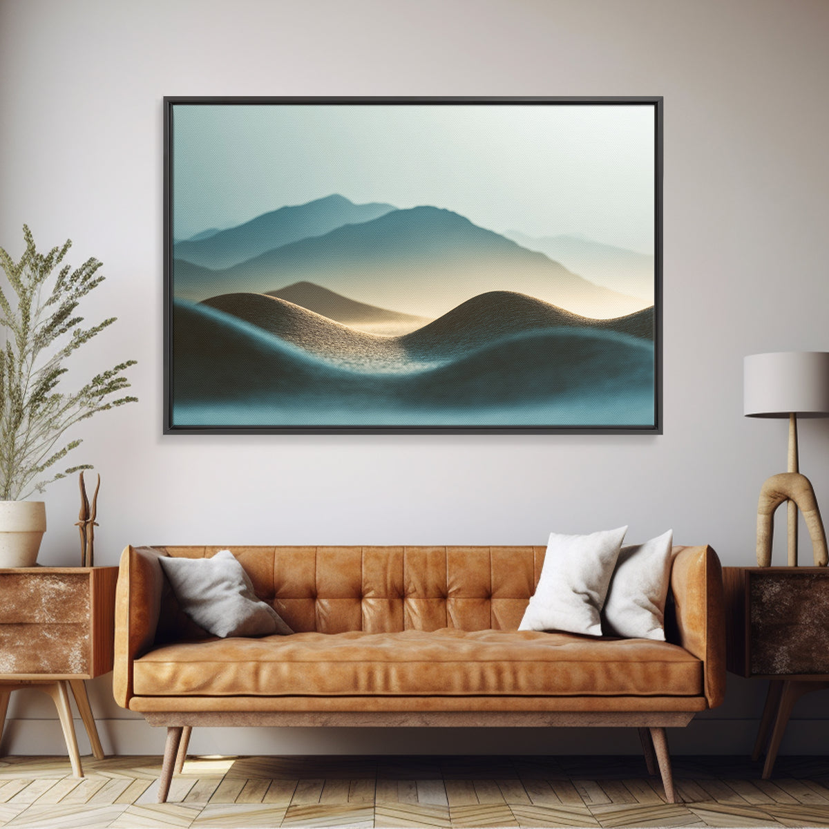 Minimal Heartbeat and Mountain Endurance Symbol Canvas Print, Gym Art, Home Gym Decor, Gym Decor, Fine Art, Strength, GYM-3x2-94