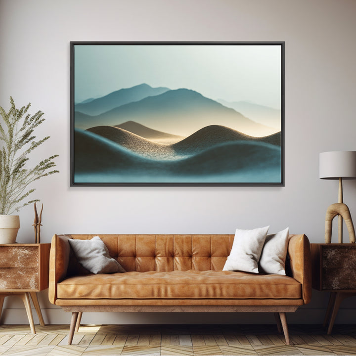 Minimal Heartbeat and Mountain Endurance Symbol Canvas Print, Gym Art, Home Gym Decor, Gym Decor, Fine Art, Strength, GYM-3x2-94