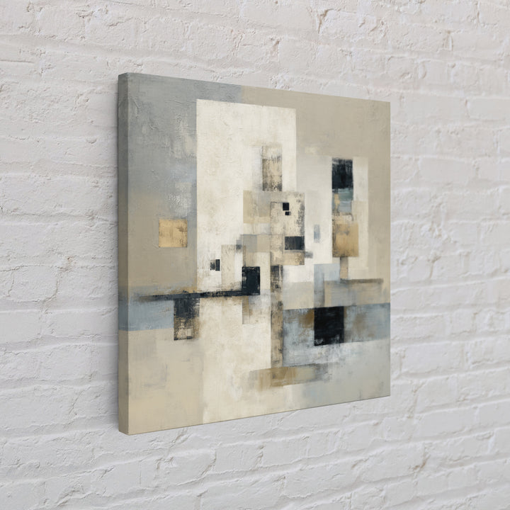 Sophisticated Neutral Abstract Framed Canvas Print, Hotel Art, Modern Decor, Hotel Decor, Abstract Art, Boutique, Poster, HOT-1x1-1