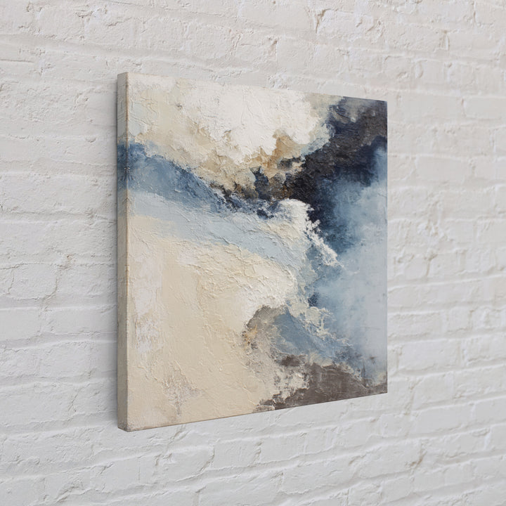 Soft Abstract Wave Forms Canvas Print, Hotel Art, Minimalist Wall Art, Hotel Decor, Abstract Art, Boutique, Hazbin Hotel, HOT-1x1-10