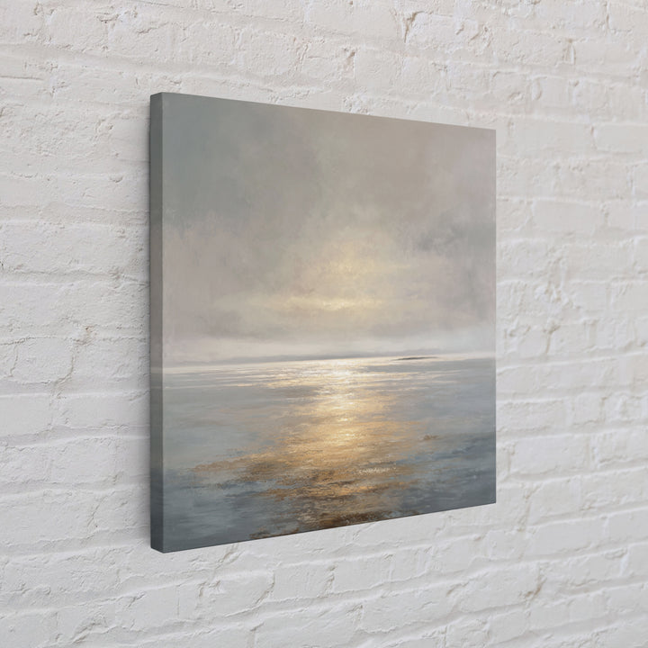 Large Calming Seascape Canvas Print, Hotel Art, Art Deco, Hotel Decor, Boutique, Minimalist Wall Art, Gallery Wall Art, HOT-1x1-3