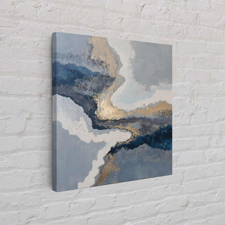 Soft Abstract Wave Forms Framed Canvas Print, Hotel Art, Beach House Decor, Hotel Decor, Abstract Art, Boutique, HOT-1x1-34