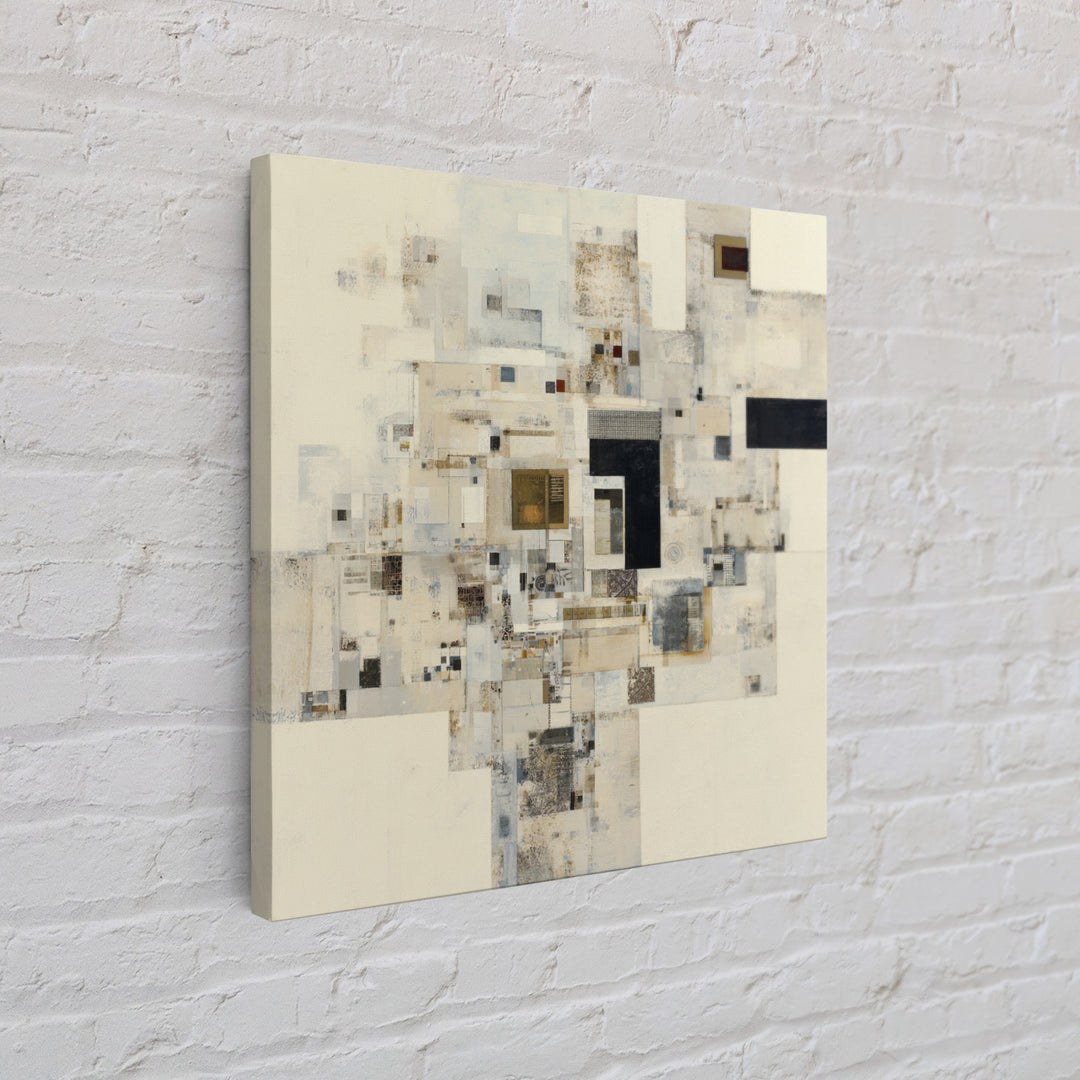 Modern Geometric Composition Framed Canvas Print, Hotel Art, Boho Decor, Hotel Decor, Fine Art, Boutique, Painting, Art Prints, HOT-1x1-79