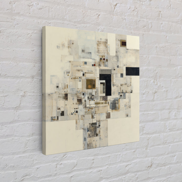 Modern Geometric Composition Framed Canvas Print, Hotel Art, Boho Decor, Hotel Decor, Fine Art, Boutique, Painting, Art Prints, HOT-1x1-79
