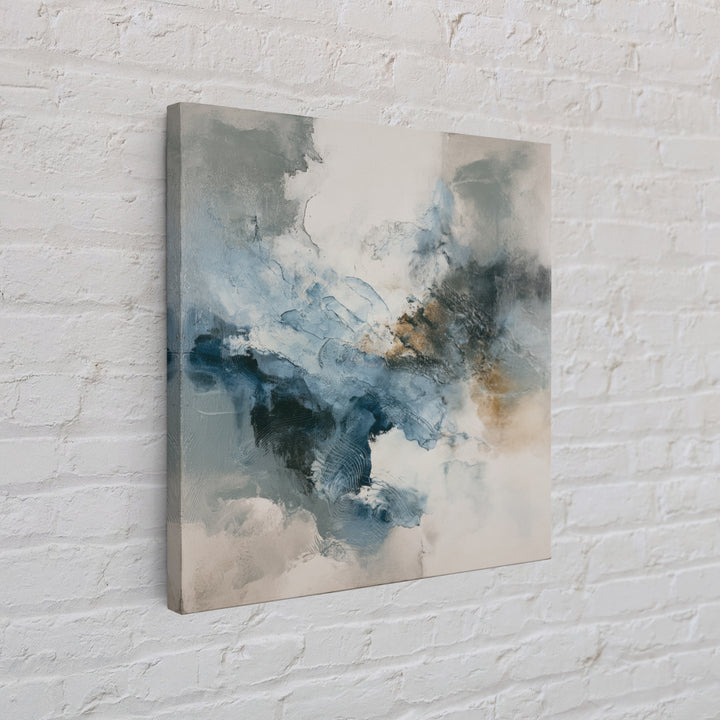 Soft Abstract Wave Forms Canvas Print, Hotel Art, Boho Decor, Hotel Decor, Fine Art, Boutique, Painting, Hazbin Hotel, HOT-1x1-82