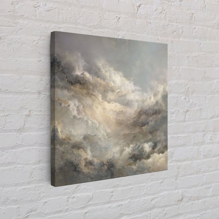 Large Cloudscape with Subtle Drama Canvas Print, Hotel Art, Contemporary Art, Hotel Decor, Fine Art, Boutique, Art Deco, HOT-1x1-89