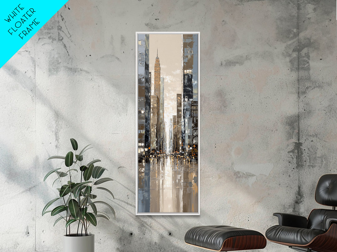 Quiet City Skyline Canvas Print, Hotel Art, Gallery Decor, Hotel Decor, Fine Art, Boutique, Wall Art, Home Decor, Poster, HOT-1x3-14