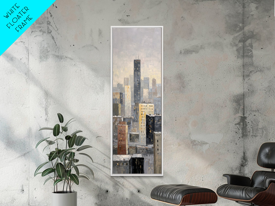 Quiet City Skyline Canvas Print, Hotel Art, Gallery Decor, Hotel Decor, Fine Art, Boutique, Wall Art, Home Decor, Poster, HOT-1x3-38