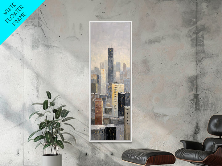 Quiet City Skyline Canvas Print, Hotel Art, Gallery Decor, Hotel Decor, Fine Art, Boutique, Wall Art, Home Decor, Poster, HOT-1x3-38