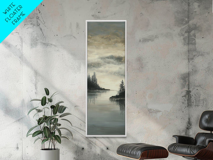 Luxury Monochrome Landscape Canvas Print, Hotel Art, Neutral Decor, Hotel Decor, Oil Painting, Boutique, Home Decor, Poster, HOT-1x3-42