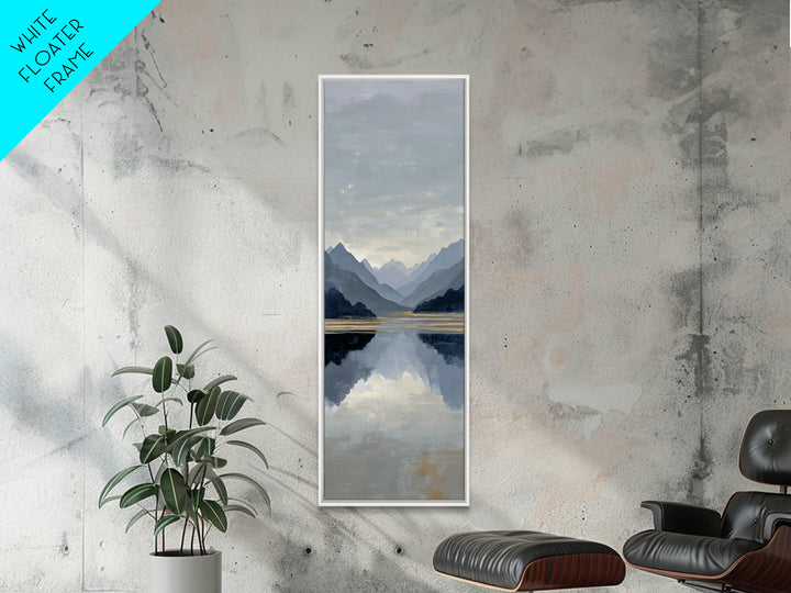 Serene Mountain Lake for Boutique Hotel Mood Canvas Print, Hotel Art, Art Print, Hotel Decor, Oil Painting, Boutique, HOT-1x3-44