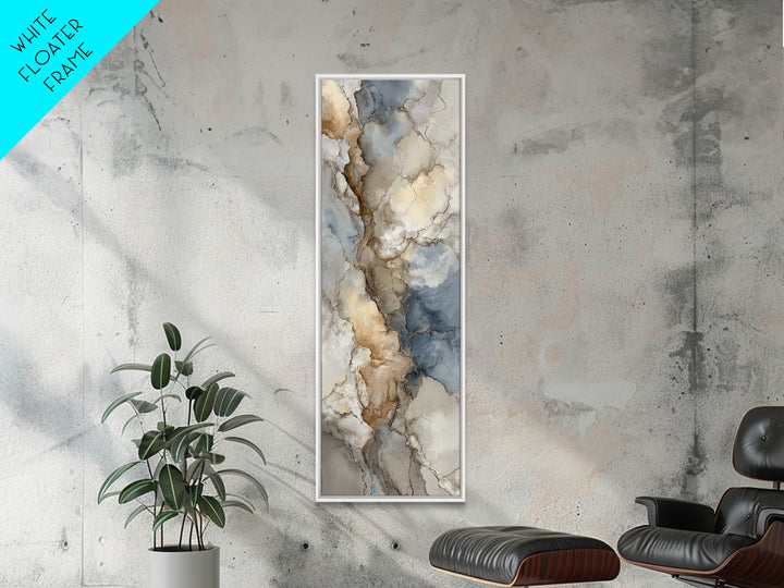 Abstract Marble Texture Canvas Print, Hotel Art, Coastal Wall Art, Hotel Decor, Boutique, Fine Art Print, Statement Artwork, HOT-1x3-55