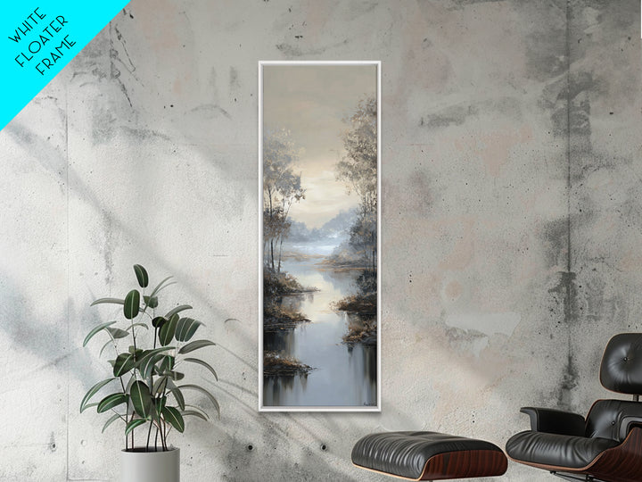 Luxury Monochrome Landscape Canvas Print, Hotel Art, Wall Art, Hotel Decor, Fine Art, Boutique, Abstract Art, Framed Art, HOT-1x3-90