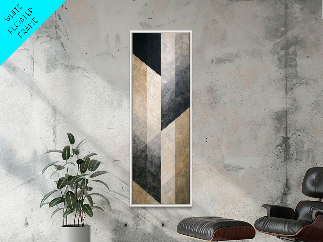 Modern Geometric Composition Framed Canvas Print, Hotel Art, Boho Decor, Hotel Decor, Fine Art, Boutique, Painting, Art Prints, HOT-1x3-91