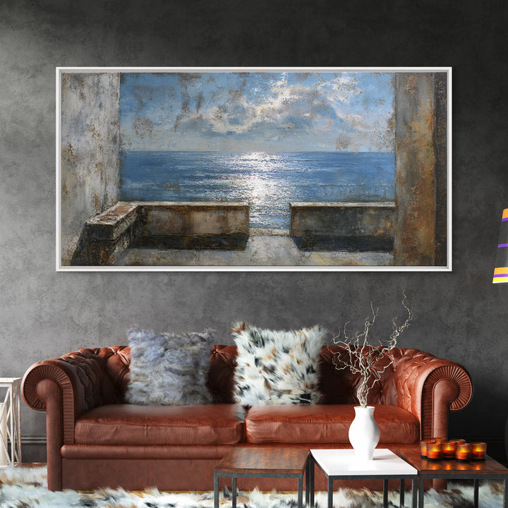 Panoramic Desert Horizon Framed Canvas Print, Hotel Art, Fine Art Print, Hotel Decor, Fine Art, Boutique, Wall Decor, HOT-2x1-16