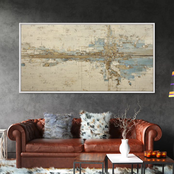 City Map Abstract Lines Without Readable Labels Framed Canvas Print, Hotel Art, Statement Artwork, Hotel Decor, Abstract Art, HOT-2x1-20