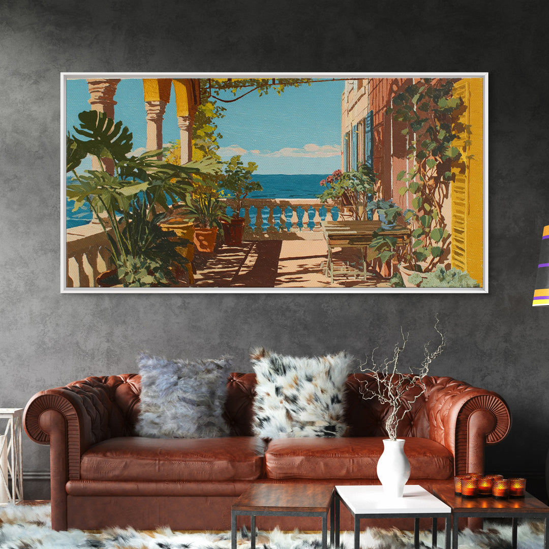 Serene Mountain Lake for Boutique Hotel Mood Framed Canvas Print, Hotel Art, Contemporary Art, Hotel Decor, Fine Art, Boutique, HOT-2x1-28