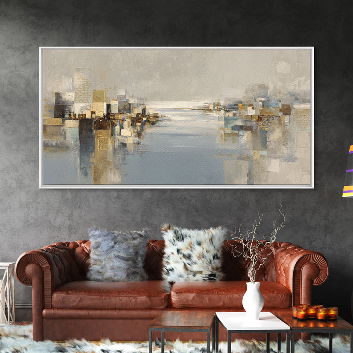 Large Calming Seascape Canvas Print, Hotel Art, Beach Prints, Hotel Decor, Fine Art, Boutique, Room Decor, Textured Painting, HOT-2x1-71