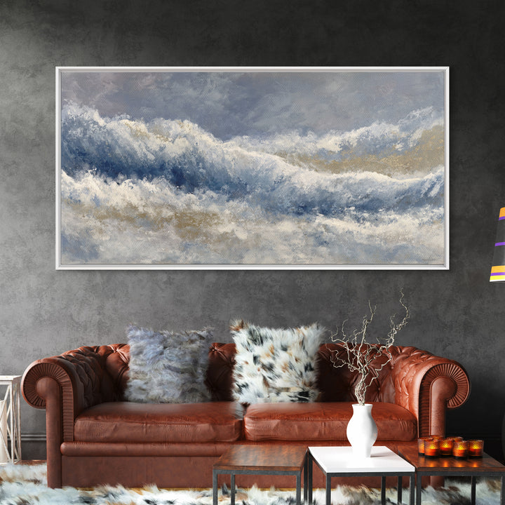 Soft Abstract Wave Forms Canvas Print, Hotel Art, Wall Decor, Hotel Decor, Abstract Art, Boutique, Living Room Decor, HOT-2x1-78