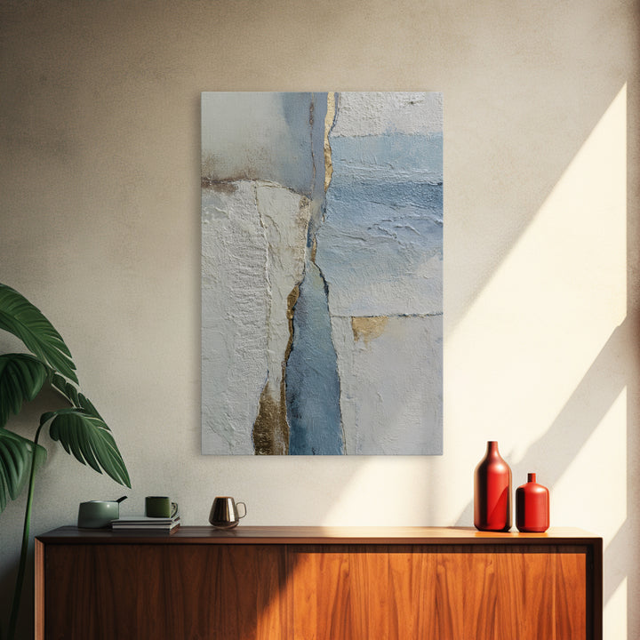 Soft Abstract Wave Forms Framed Canvas Print, Hotel Art, Home Decor, Hotel Decor, Abstract Art, Boutique, Framed Art, HOT-2x3-18