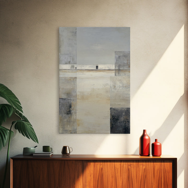 Quiet City Skyline Canvas Print, Hotel Art, Hotel Decor, Abstract Art, Boutique, Beach Decor, Minimalist Wall Art, HOT-2x3-58