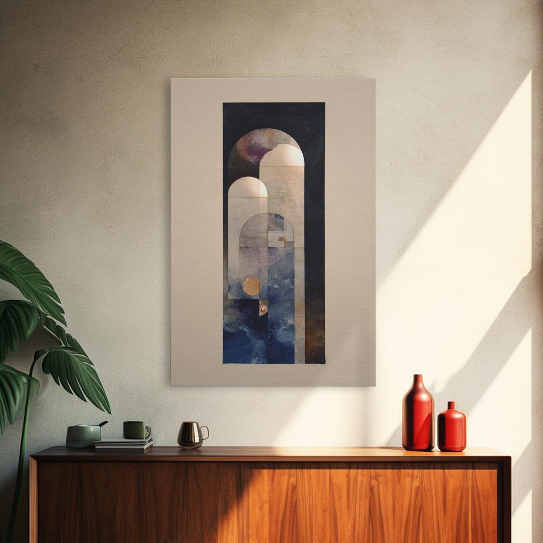 Soft Abstract Wave Forms Canvas Print, Hotel Art, Art Prints, Hotel Decor, Fine Art, Boutique, Modern Wall Art, Wall Sculpture, HOT-2x3-66