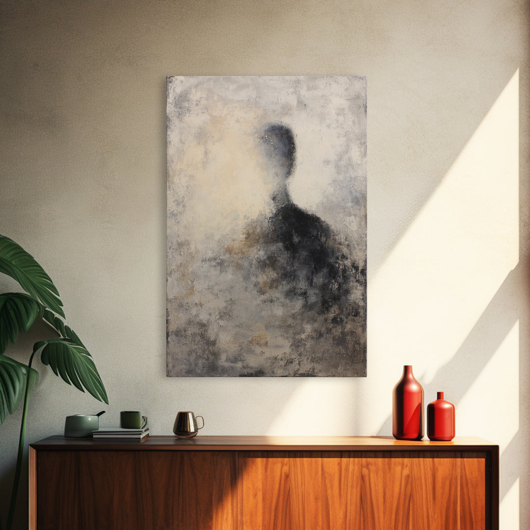 Simple Black Line Figure Canvas Print, Hotel Art, Fine Art Print, Hotel Decor, Oil Painting, Boutique, Wall Decor, Art Prints, HOT-2x3-7