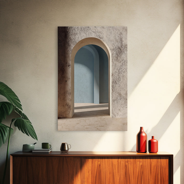 Minimal Architectural Arch Study Framed Canvas Print, Hotel Art, Modern Decor, Hotel Decor, Fine Art, Boutique, Poster, HOT-2x3-84