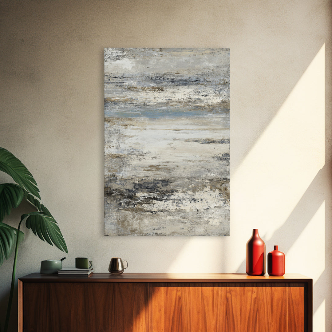 Sophisticated Neutral Abstract Canvas Print, Hotel Art, Mid Century Modern, Hotel Decor, Abstract Art, Boutique, Coastal Decor, HOT-2x3-9