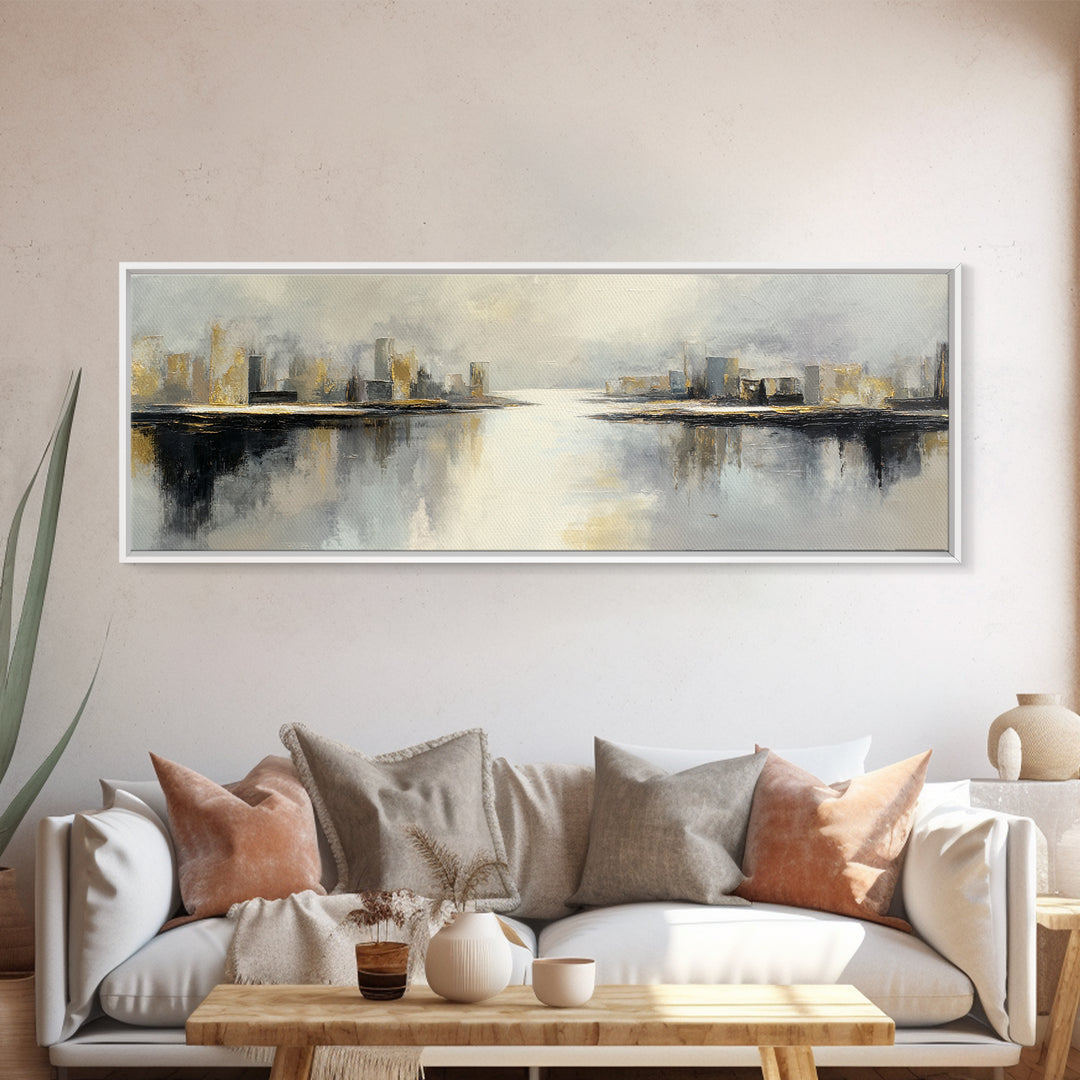 Large Calming Seascape Canvas Print, Hotel Art, Luxury Decor, Hotel Decor, Fine Art, Boutique, Art Prints, Hazbin Hotel, HOT-3x1-19