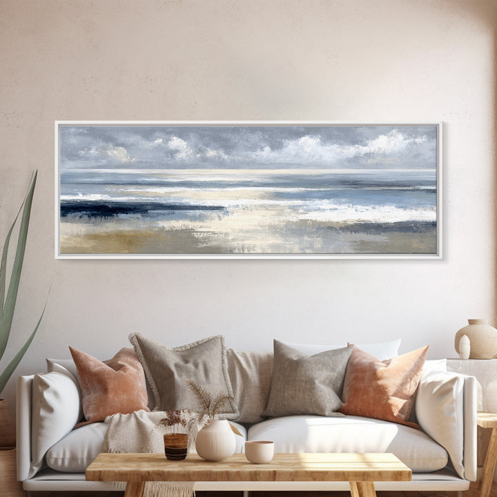 Mediterranean Terrace View Focused on Sea and Canvas Print, Hotel Art, Fine Art Print, Hotel Decor, Fine Art, Boutique, HOT-3x1-3