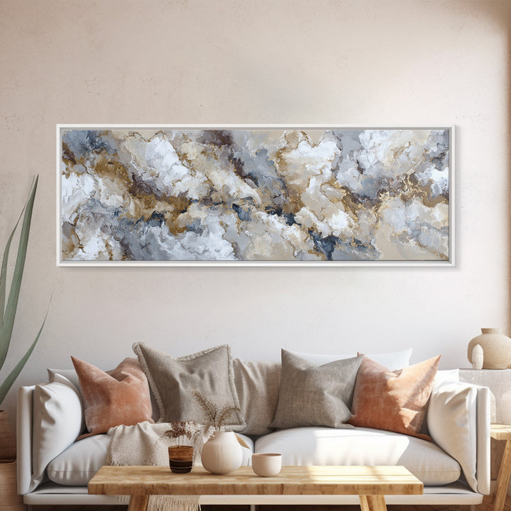 Abstract Marble Texture Framed Canvas Print, Hotel Art, Wall Decor, Hotel Decor, Abstract Art, Boutique, Living Room Decor, HOT-3x1-59