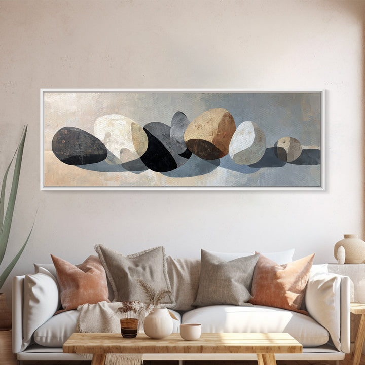 Minimal Sculpture Shapes Canvas Print, Hotel Art, Art, Hotel Decor, Fine Art, Boutique, Printable Art, Living Room Decor, HOT-3x1-76