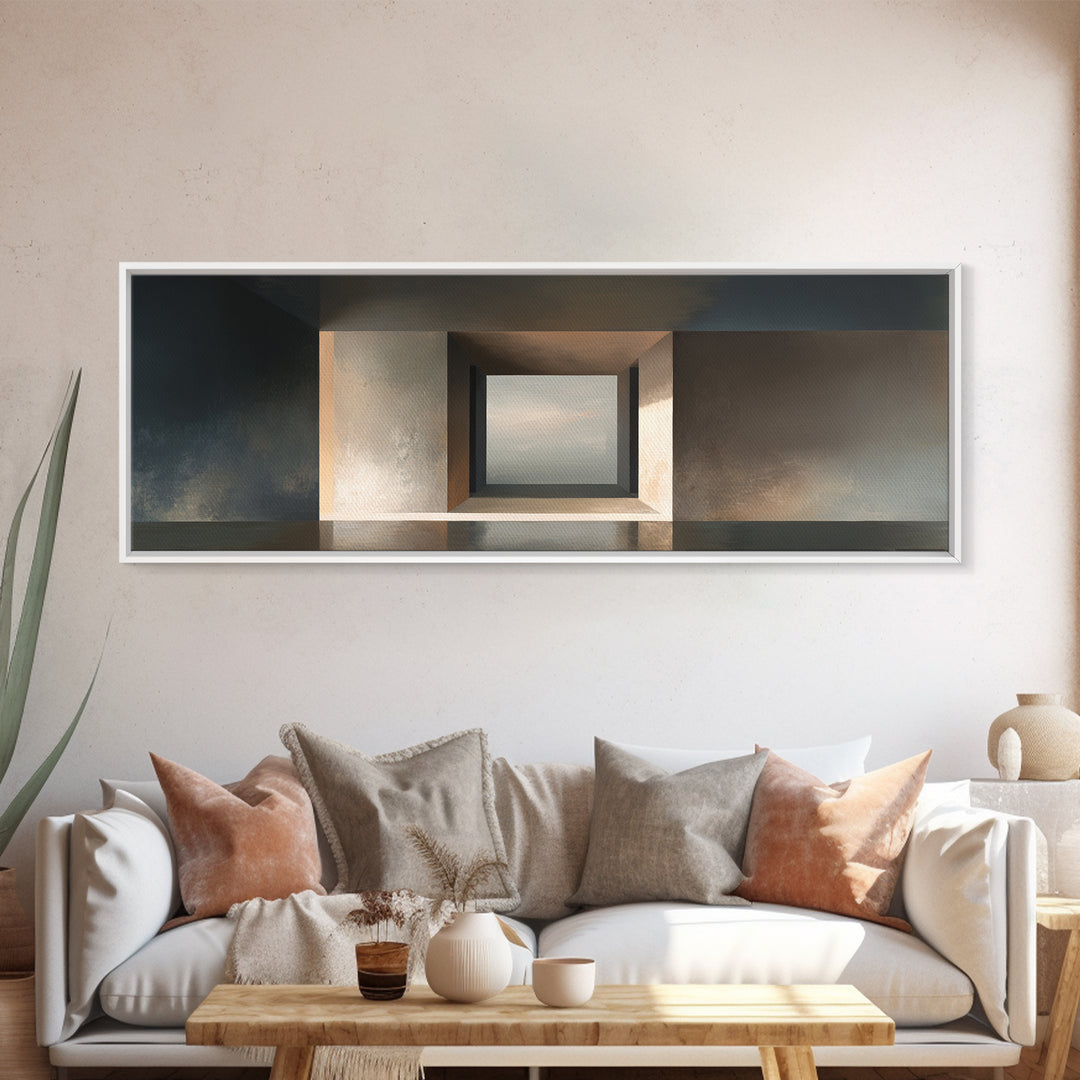 Minimal Architectural Arch Study Canvas Print, Hotel Art, Art Prints, Hotel Decor, Oil Painting, Boutique, Modern Wall Art, HOT-3x1-92