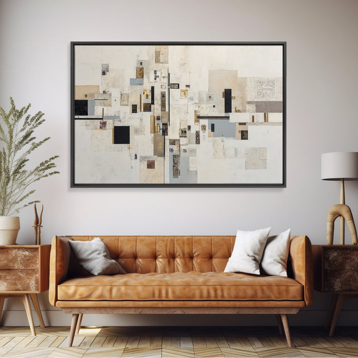 Modern Geometric Composition Canvas Print, Hotel Art, Modern Decor, Hotel Decor, Abstract Art, Boutique, Poster, Wall Decor, HOT-3x2-11