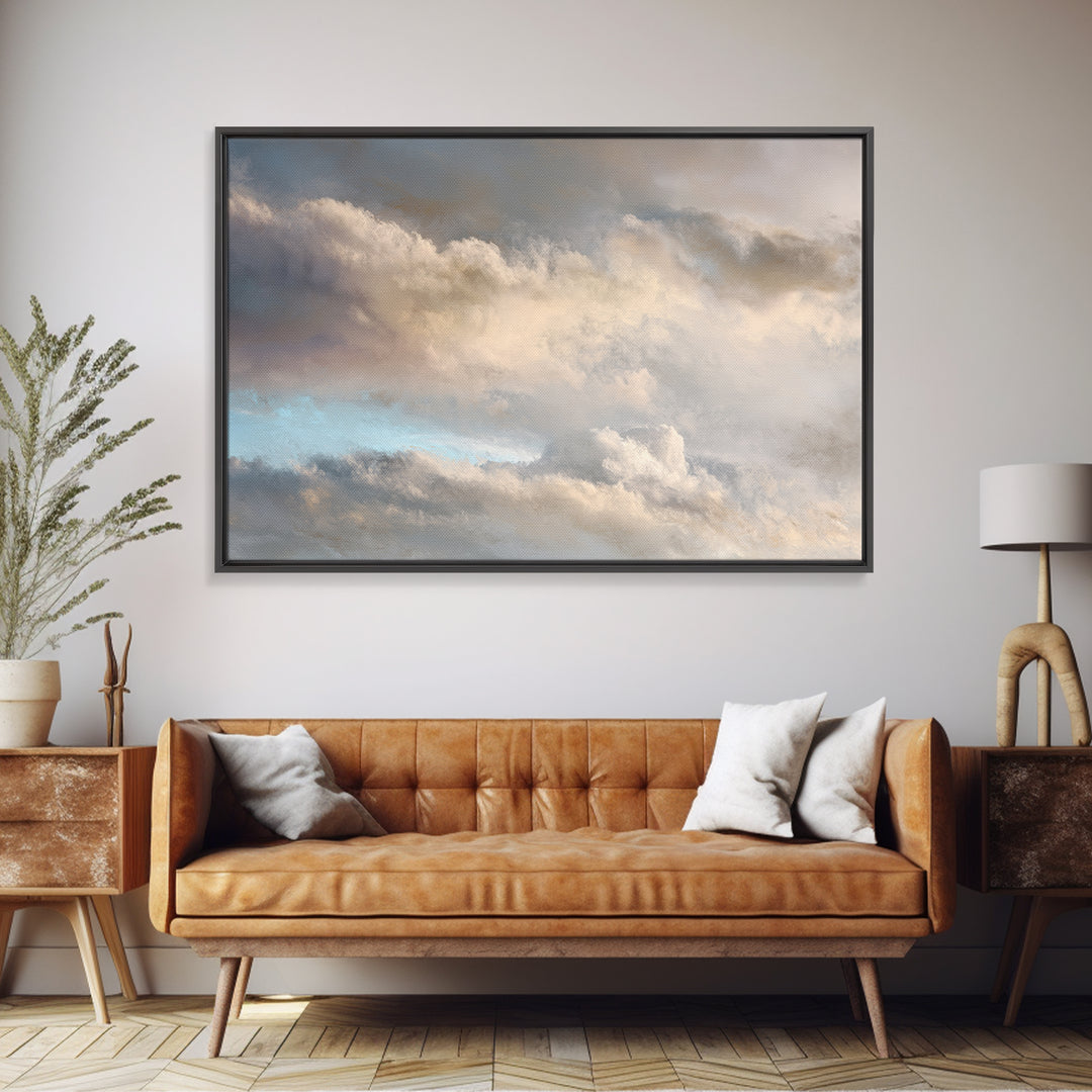 Large Cloudscape with Subtle Drama Canvas Print, Hotel Art, Gallery Wall Art, Hotel Decor, Fine Art, Boutique, Luxury Decor, HOT-3x2-21