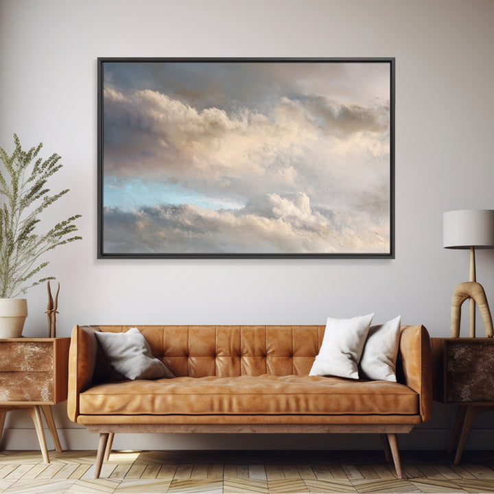 Large Cloudscape with Subtle Drama Canvas Print, Hotel Art, Gallery Wall Art, Hotel Decor, Fine Art, Boutique, Luxury Decor, HOT-3x2-21