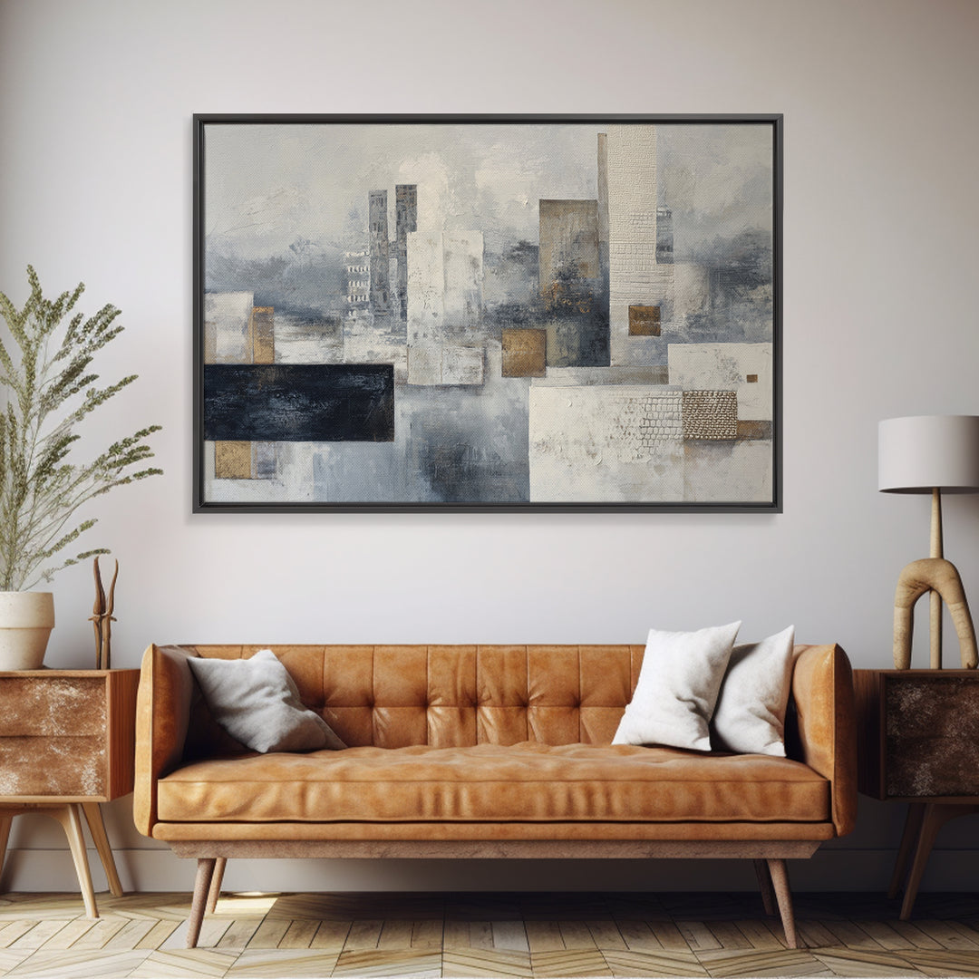 Sophisticated Neutral Abstract Canvas Print, Hotel Art, Modern Decor, Hotel Decor, Abstract Art, Boutique, Poster, Wall Decor, HOT-3x2-29
