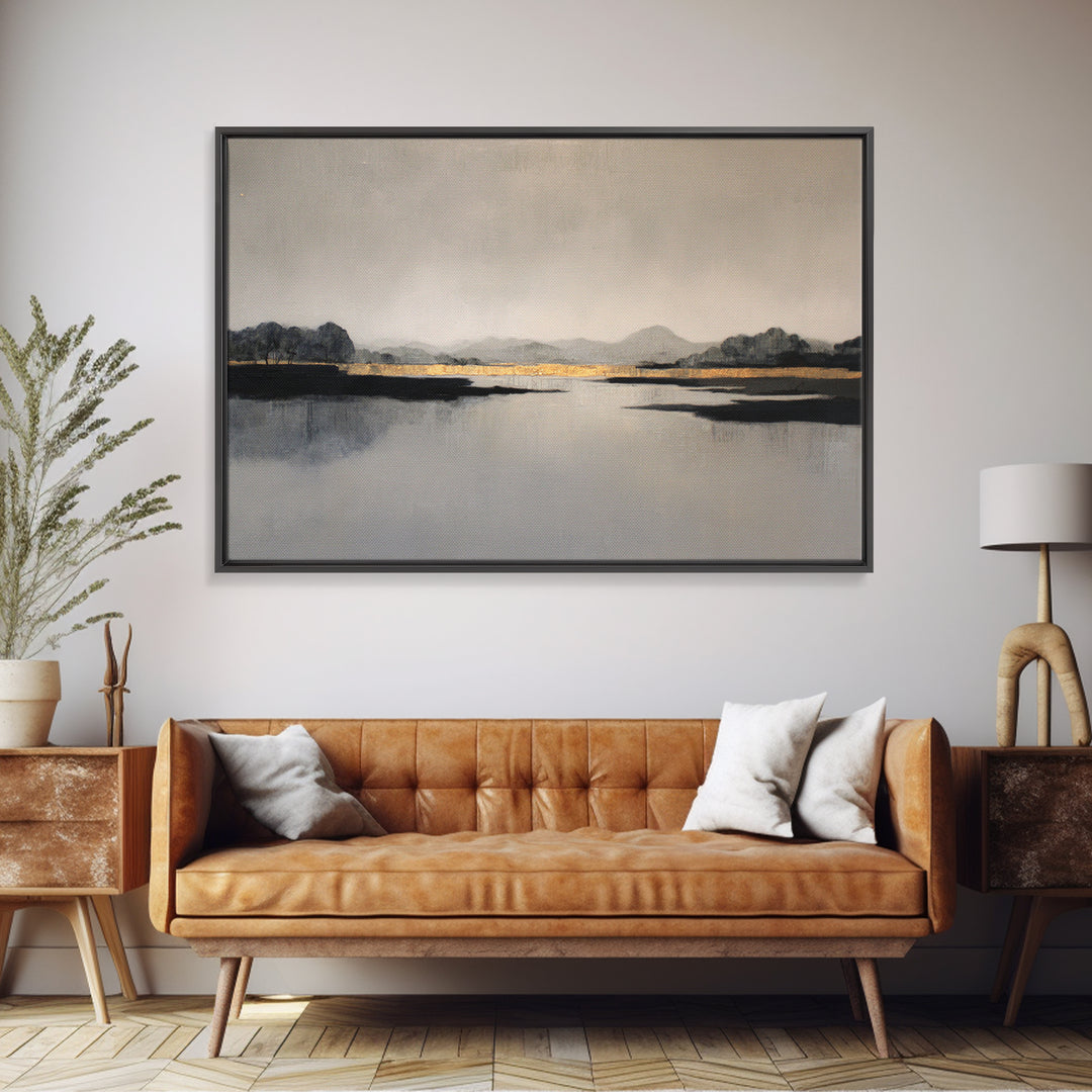 Modern Geometric Composition Framed Canvas Print, Hotel Art, Room Decor, Hotel Decor, Abstract Art, Boutique, Art Print, HOT-3x2-35